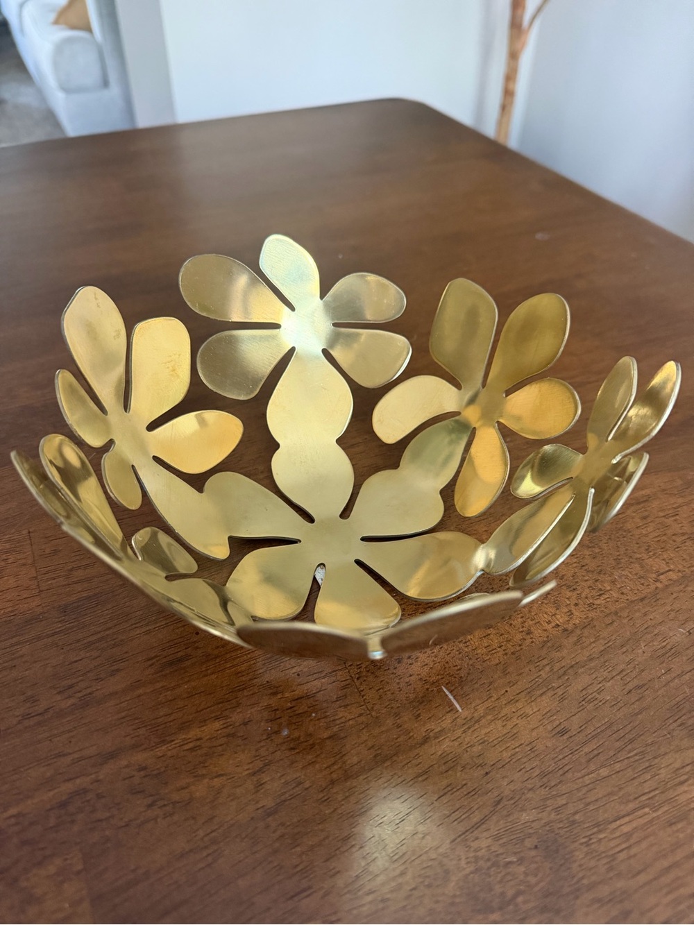 Vintage IKEA Stockholm Flower Bowl Gold Brass Monika Mulder
1999 MCM Retro 8"